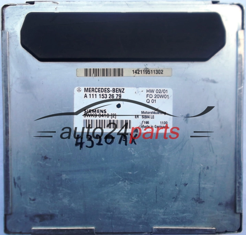CENTRALINA DO MOTORE MERCEDES W208 CLK 200 A1111532679 SIEMENS 5WK9 0410 (2) 5WK90410 ER SIM4 LE
