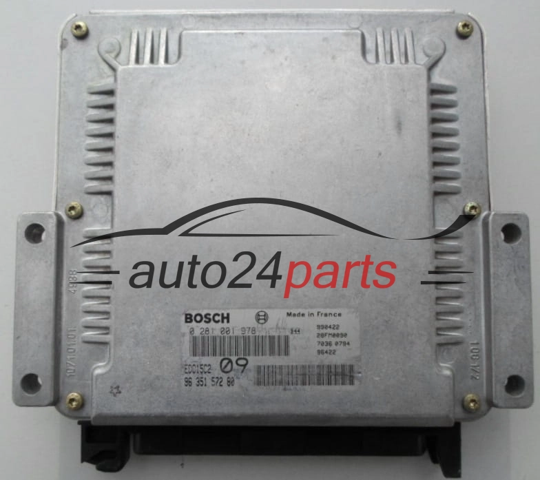 Μονάδα Ελέγχου Κινητήρα PEUGEOT 2.0 HDI BOSCH 0 281 001 978,  96 351 572 80, 9635157280 