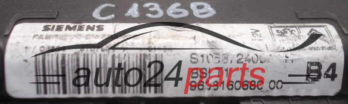 KOMFORTSTEUERGERÄT  BSI CITROEN PEUGEOT SIEMENS S105872400H, 9638160680 00