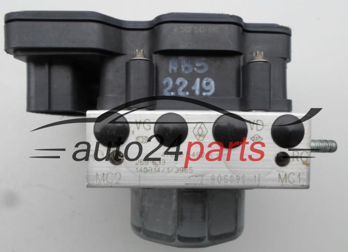 ABS PUMP DACIA SANDERO BOSCH 0 265 243 683,  47660 5492 R