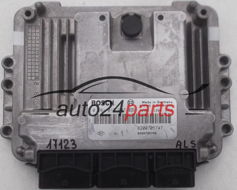 Μονάδα Ελέγχου Κινητήρα RENAULT MEGANE SCENIC BOSCH 0 281 013 907, 0281013907, 82 00 705 747, 8200705747, 8200705748
