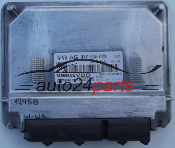 MOTORSTEUERGERÄT ECU STEUERGERAT VW VOLKSWAGEN POLO 1.2 03D 906 023, 03D906023, SIEMENS VDO 5WP40414 04