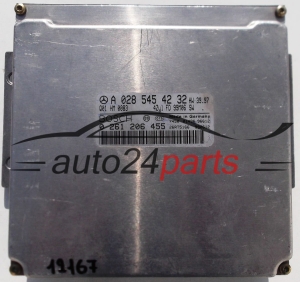  CALCULATEUR MOTEUR MERCEDES C CLASS W202 1.8, BOSCH 0 261 206 455, 0261206455, A 028 545 42 32, A0285454232 