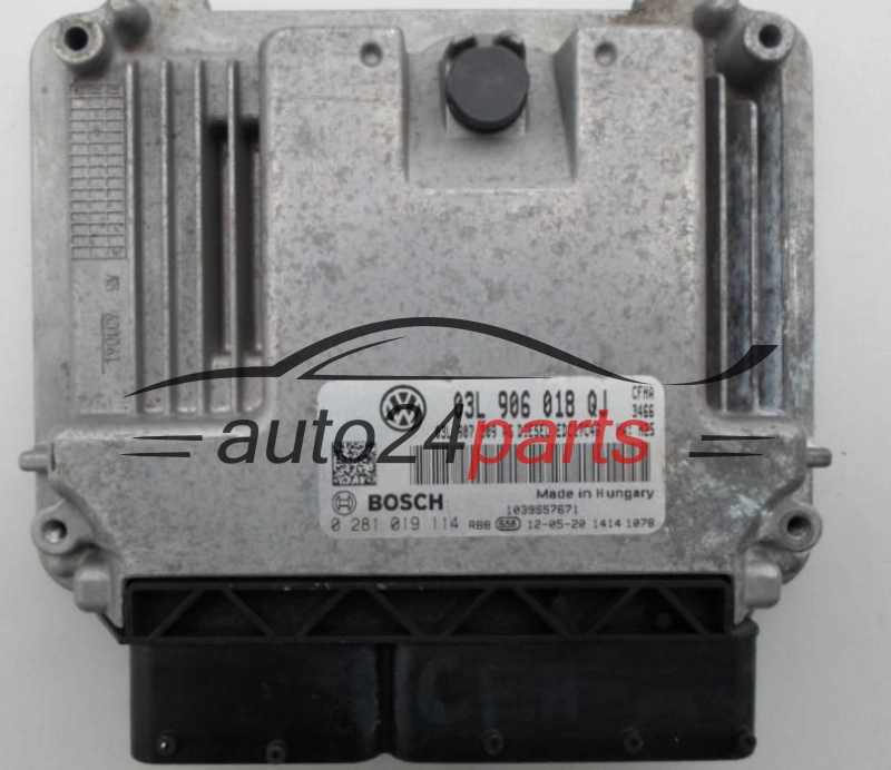 Μονάδα Ελέγχου Κινητήρα SKODA YETI 2.0 TDI BOSCH 0 281 019 114,  03L 906 018 QJ