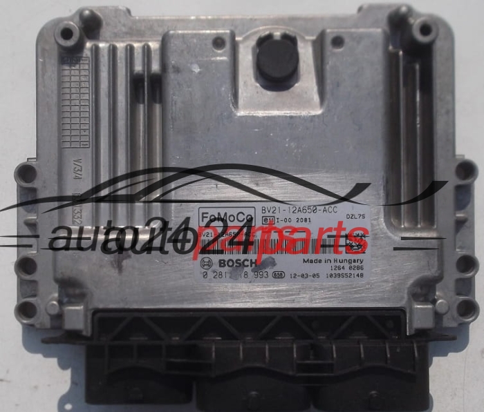 CENTRALINA DO MOTORE FORD FOCUS 1.6 TDCI BOSCH 0 281 018 993, 0281018993, FoMoCo BV21-12A650-ACC, BV2112A650ACC