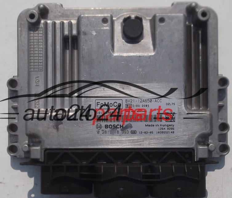 CENTRALINA DO MOTORE FORD FOCUS 1.6 TDCI BOSCH 0 281 018 993, 0281018993, FoMoCo BV21-12A650-ACC, BV2112A650ACC