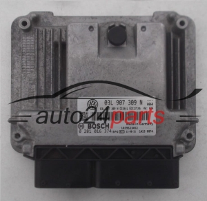 MOTORSTEUERGERÄT ECU STEUERGERAT VW VOLKSWAGEN PASSAT CC 2.0 TDI, BOSCH 0 281 016 374, BOSCH 0281016374, 03L 907 309 N, 03L907309N