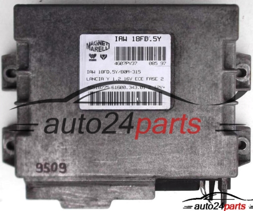 ECU CENTRALITA DE MOTOR LANCIA Y PSILON 1.2 16V, IAW 18FD.5Y, IAW18FD5Y, 61600.343.01, 6160034301, IAW 18FD.5Y/B0M-315  