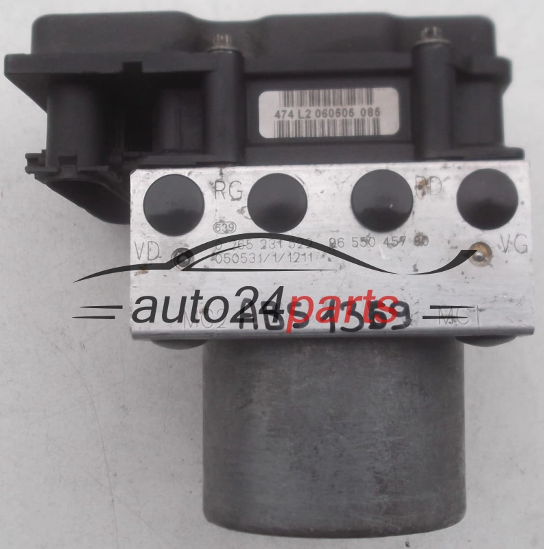 BOMBA HIDRAULICA Y CENTRALITA ABS CITROEN BERLINGO XSARA PICASSO PEUGEOT PARTNER BOSCH 0 265 231 522, 0265231522, 96 550 457 80, 9655045780, 0 265 800 415, 0265800415