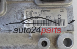 Centralina motore  ALFA ROMEO 147 1.6 BOSCH 0261206715 00735018150 A152 C