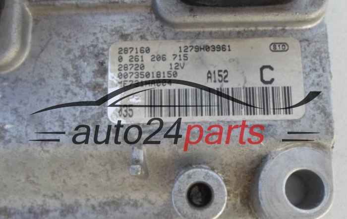 Centralina motore  ALFA ROMEO 147 1.6 BOSCH 0261206715 00735018150 A152 C