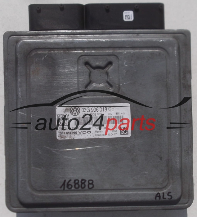 MOTORSTEUERGERÄT ECU STEUERGERÄT VW VOLKSWAGEN PASSAT 2.0 TDI SIEMENS VDO 5WP45610 AE, 5WP45610AE, 03G 906 018 CE, 03G906018CE 