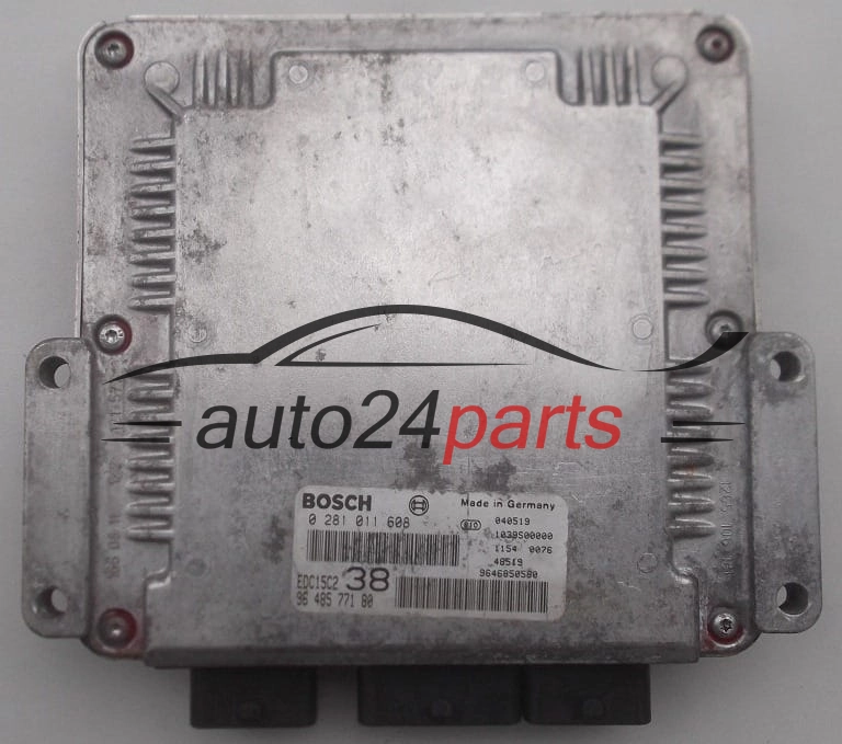 MOTORSTEUERGERÄT ECU STEUERGERÄT FIAT ULYSSE 2.0 JTD BOSCH 0 281 011 608, 96 485 771 80