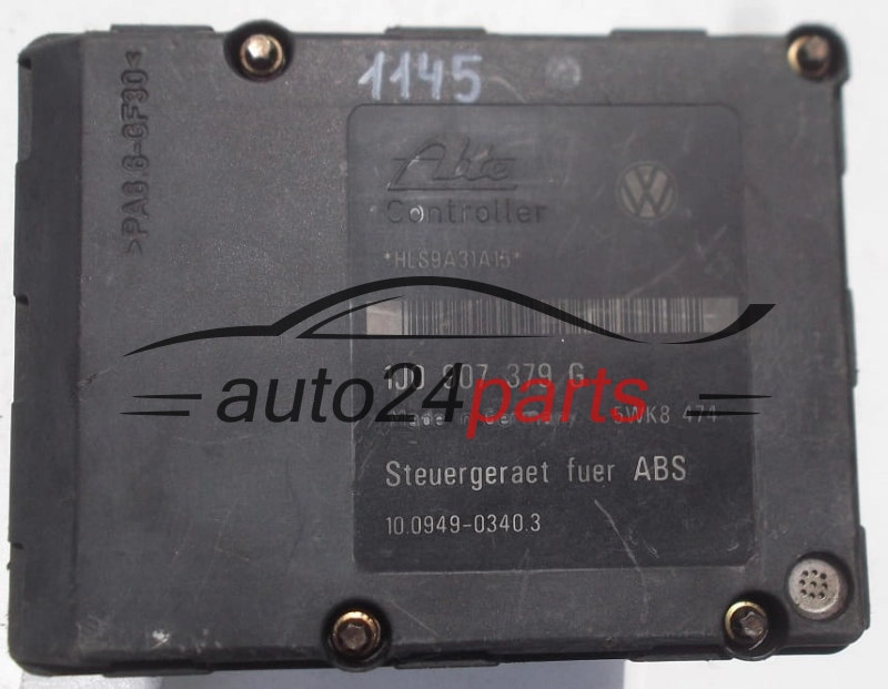 Pompe ABS et calculateur ATE 1J0 614 117 C, 1J0614117C, 10.0204-0142.4, 10020401424, 1J0 907 379 G, 1J0907379G, 10.0949-0310.3, 10094903103, 10.0949-0340.3, 10094903403