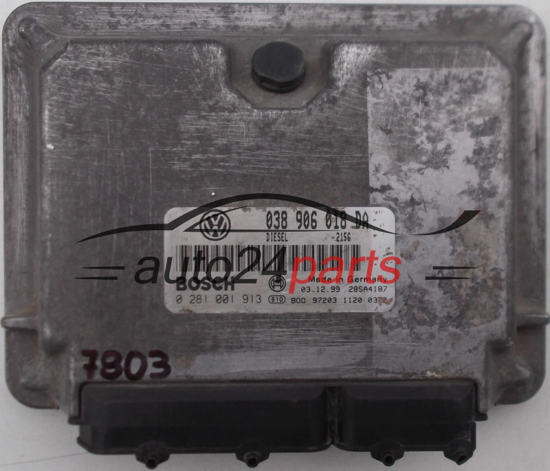  VW VOLKSWAGEN GOLF, POLO 1.9 TDI, BOSCH 0 281 001 913, BOSCH 0281001913, 038 906 018 DA, 038906018DA