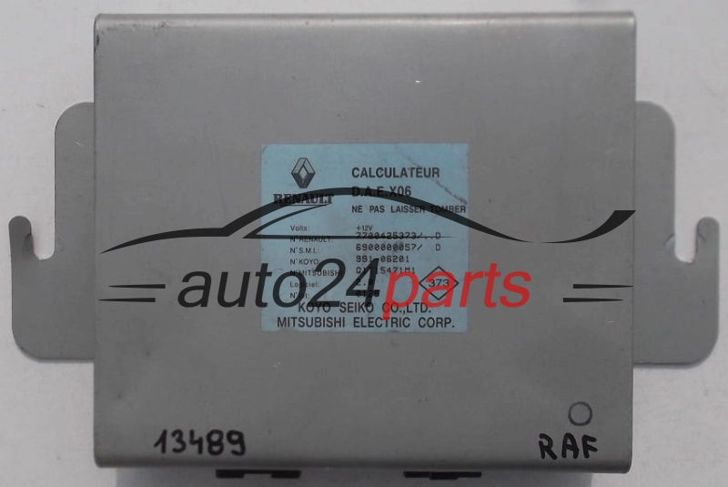 MOTORSTEUERGERÄT ECU STEUERGERAT RENAULT TWINGO 7700425373 D, 6900000057 D, 991-06201, 99106201, Q1T15471M1