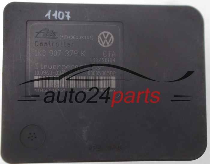 Pompe ABS et calculateur 1K0 614 517 J, 1K0614517J, 10.0206-0107.4, 10020601074, 1K0 907 379 K, 1K0907379K, 10.0960-0348.3, 10096003483