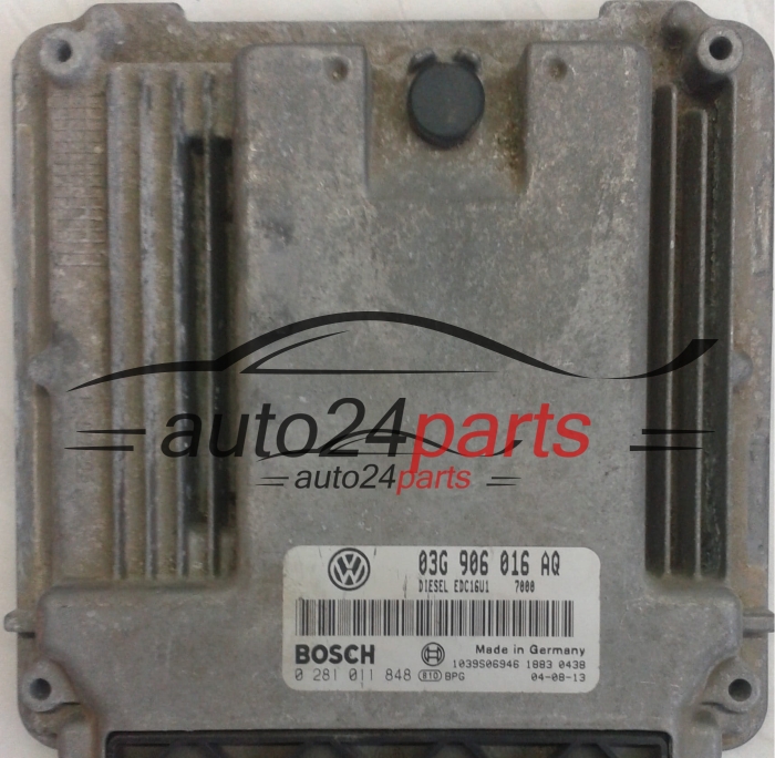 CENTRALINA DO MOTORE VW VOLKSWAGEN GOLF 2.0 TDI 03G906016AQ, BOSCH 0281011848