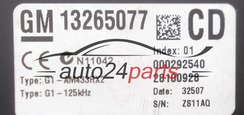 Centralina modulo BSI OPEL CORSA D 13265077 CD, 28100928