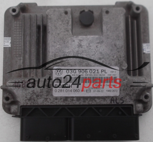 MOTORSTEUERGERÄT ECU STEUERGERAT AUDI VW SEAT 1.9 TDI BOSCH 0 281 014 060