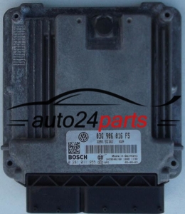 CENTRALINA DO MOTORE VW VOLKSWAGEN GOLF 1.9 TDI 03G906016FS, 03G 906 016 FS, BOSCH 0281011955, 0 281 011 955, DIESEL EDC16U1 6124, 1039S06188