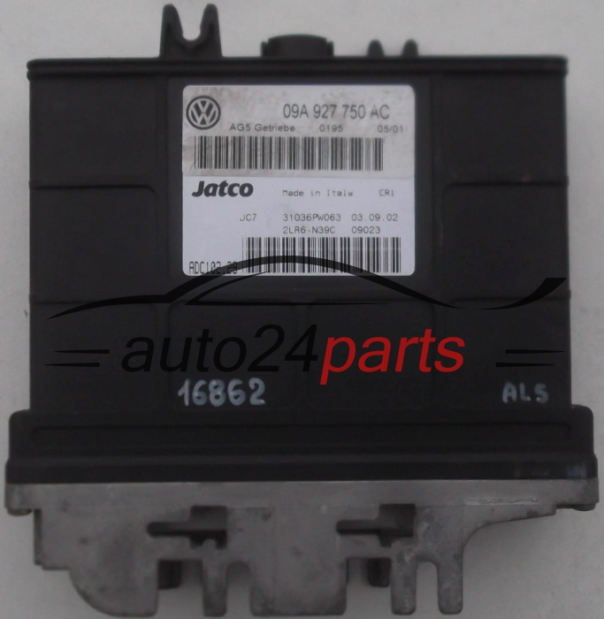 Ecu Automatic Gearbox  VOLKSWAGEN Jatco ADC102.29,  09A 927 750 AC