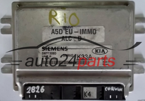 ECU ENGINE CONTROLLER KIA RIO 1.5 A5D SIEMENS 5WY1308D SIMK42 K33A 18 881 