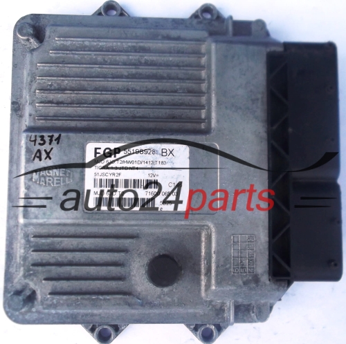 ECU ENGINE CONTROLLER OPEL CHEVROLET HOLDEN VAUXHALL TIGRA 1.3 CDTI Z13DT 55198928 BX MJD6JO.T2, MJD6JOT2, MJD6J0.T2, MJD 5JO.T2/HW01D/1412-T183, 71600.065.03 7160005303