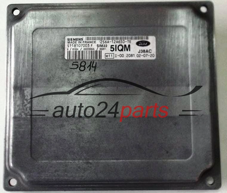 MOTORSTEUERGERÄT ECU STEUERGERÄT  FORD FIESTA FUSION 1.6 SIEMENS S118107003 F