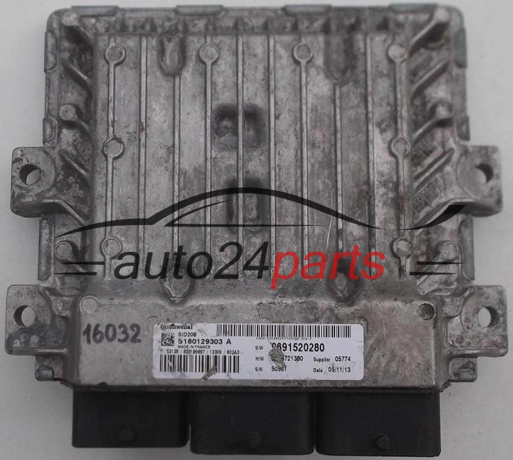 CENTRALINA MOTORE CITROEN PEUGEOT CONTINENTAL S180129303 A, S180129303A, 9691520280
