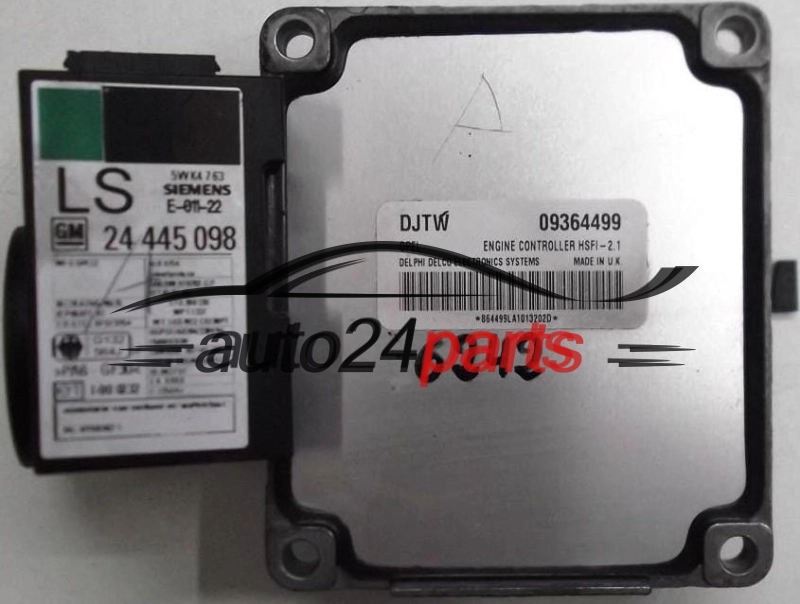 ECU ENGINE CONTROLLER OPEL ASTRA CORSA ZAFIRA DELPHI DELCO 09364499 DJTW, 09364499DJTW, HSFI-2.1