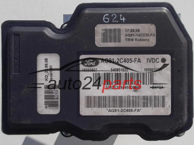 Pompa abs i sterownik FORD MONDEO S-MAX AG912C405FA AG9114C036FA 16565807