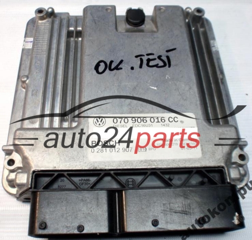 MOTORSTEUERGERÄT ECU STEUERGERÄT VW VOLKSWAGEN T5 2.5 TDI BOSCH 0 281 012 907