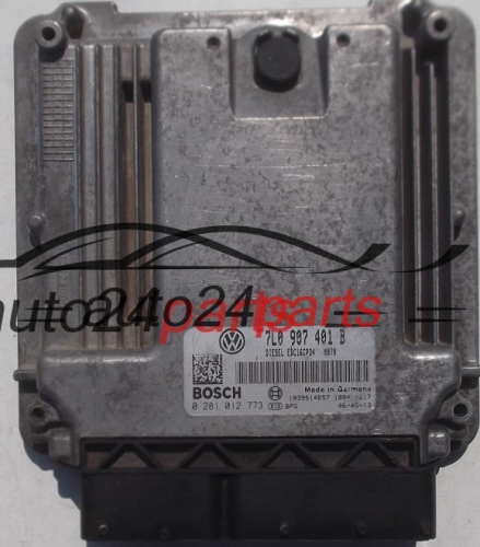 CALCULATEUR MOTEUR VW VOLKSWAGEN TOUAREG 3.0 TDI BOSCH 0 281 012 773, 0281012773, 7L0 907 401 B, 7L0907401B
