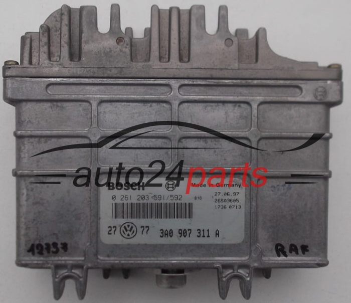 MOTORSTEUERGERÄT ECU STEUERGERAT VW VOLKSWAGEN GOLF 1.8 BOSCH 0 261 203 591/592