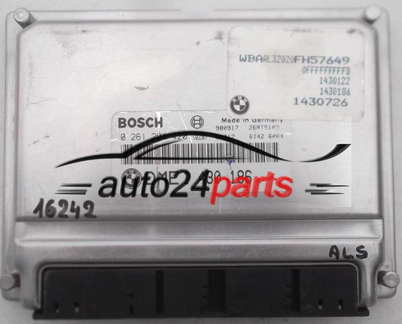 Μονάδα Ελέγχου Κινητήρα BMW 3 E36 E46 BOSCH 0 261 204 420, 0261204420, DME 1 430 186, DME1430186, 1430186