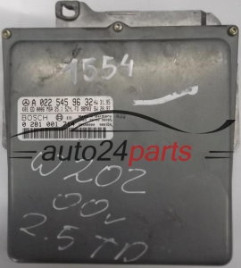 ECU CENTRALITA DE MOTOR MERCEDES W202 C-KLASS C 250 TD BOSCH 0281001714, 0 281 001 714, A0225459632, A 022 545 96 32