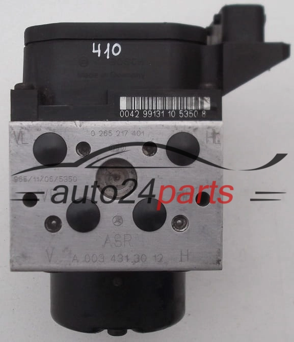 BOMBA DE ABS MERCEDES E230 W210 BOSCH 0 265 217 401, 0265217401, A 003 431 30 12 H, A0034313012, 0 130 108 068