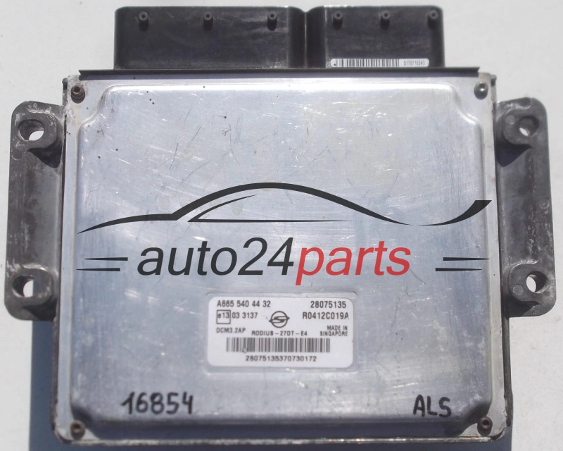 CALCULATEUR MOTEUR SSANGYONG RODIUS R0412C019A, A665 540 44 32, A6655404432, 28075135