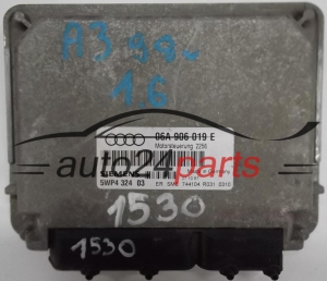 MOTORSTEUERGERÄT ECU STEUERGERÄT AUDI A3 1.6 AKL AEH 06A906019E, 06A 906 019 E, SIEMENS 5WP4324 03, MOTORSTEUERUNG 2256 