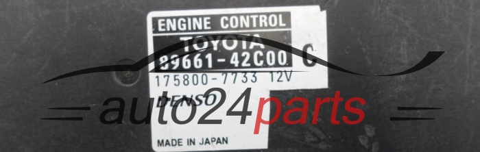 CALCULATEUR MOTEUR TOYOTA RAV4 AVENSIS 2.2, 89661-42C00, 8966142C00, 175800-7733, 1758007733