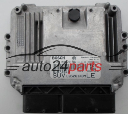 ECU CENTRALITA DE MOTOR FIAT SEDICI 2.0 JTD BOSCH 0 281 016 291,  51873519