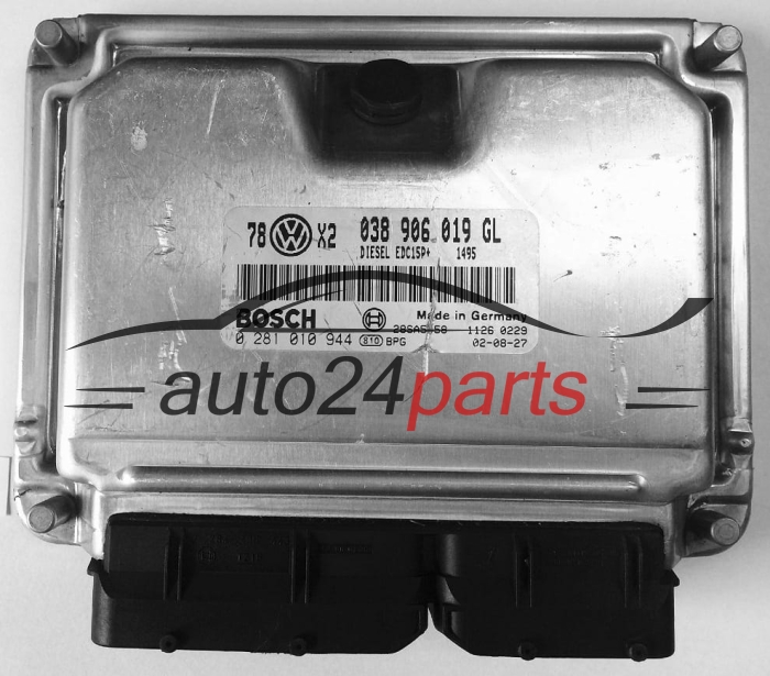 ECU CENTRALITA DE MOTOR  VOLKSWAGEN PASSAT 1.9 TDI BOSCH 0 281 010 944,  038 906 019 GL