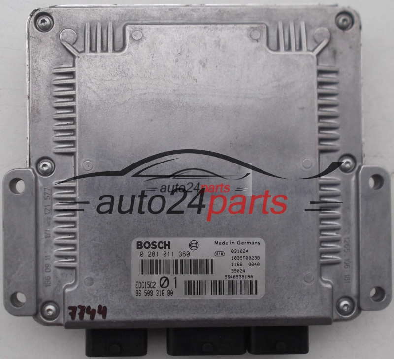  MOTORSTEUERGERÄT ECU STEUERGERÄT PEUGEOT 406 COUPE 2.0 HDI BOSCH 0281011360 