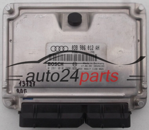 KOMPUTER STEROWNIK SILNIKA AUDI A4 1.9 TDI, BOSCH 0 281 010 200, 0281010200, 038 906 012 AH, 038906012AH - 8605, 13727