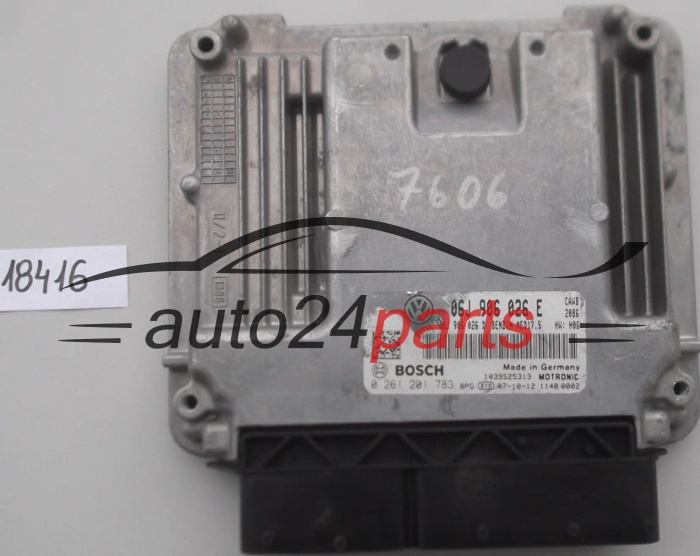 KOMPUTER STEROWNIK SILNIKA VW VOLKSWAGEN PASSAT 2.0 TSI BOSCH 0 261 201 783, 0261201783, 06J 906 026 E, 06J906026E, MED17.5