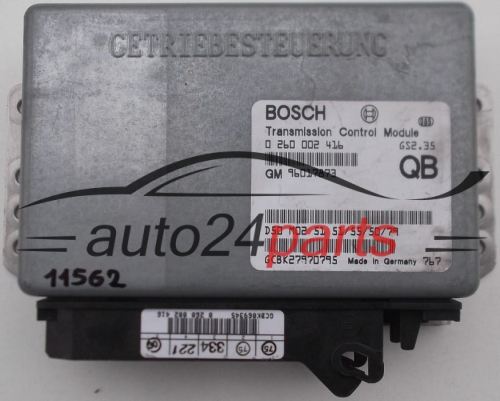 STEROWNIK SKRZYNI AUTOMATYCZNEJ OPEL OMEGA 2.0 BOSCH 0 260 002 416, GM 96017873 QB