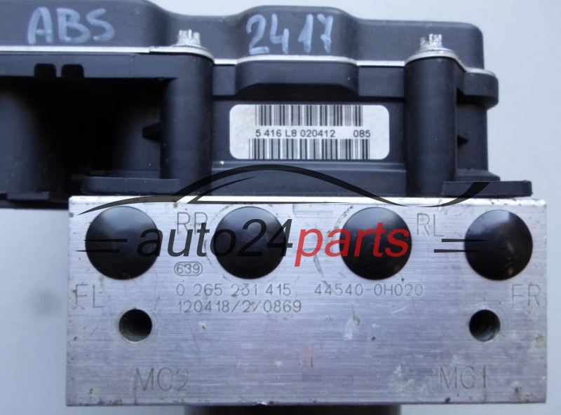 ABS PUMP TOYOTA BOSCH 0 265 251 415, 0265251415, 44540-0H020, 445400H020, 0 265 951 530, 0265951530