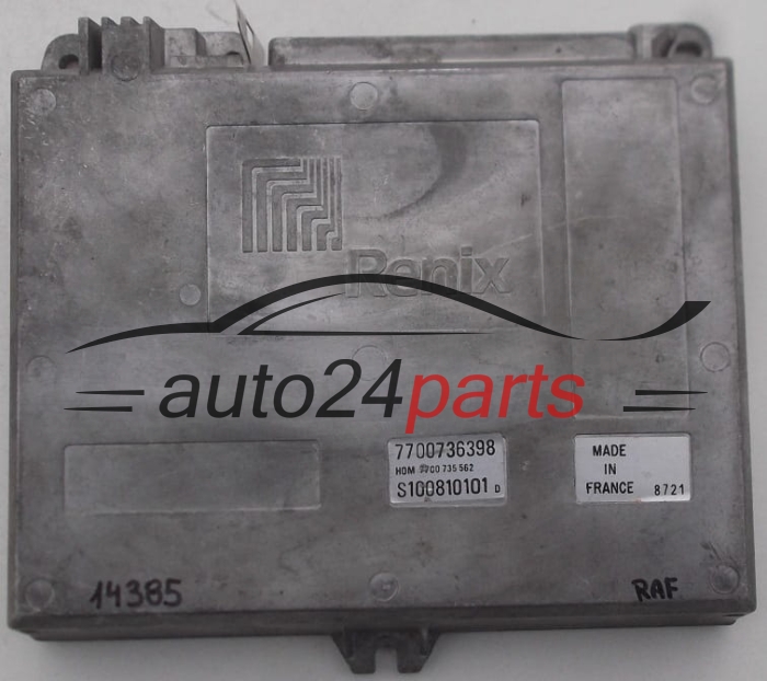  CENTRALINA MOTORE RENAULT RENIX S100810101D, 7700736398, 7700735562