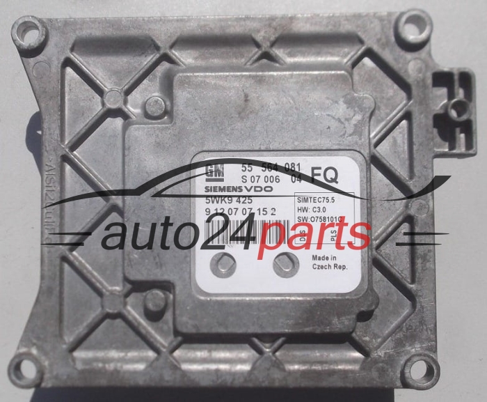 ECU ENGINE CONTROLLER OPEL ASTRA ZAFIRA 1.6 Z16XER 1.8 Z18XER SIEMENS VDO 5WK9 425,  GM 55 564 081 FQ